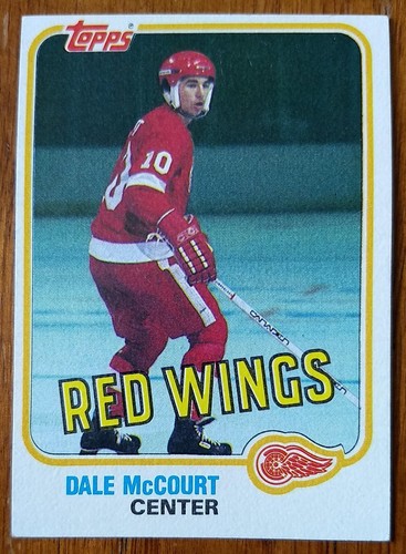 Dale mccourt 1981 topps - dale, mccourt,